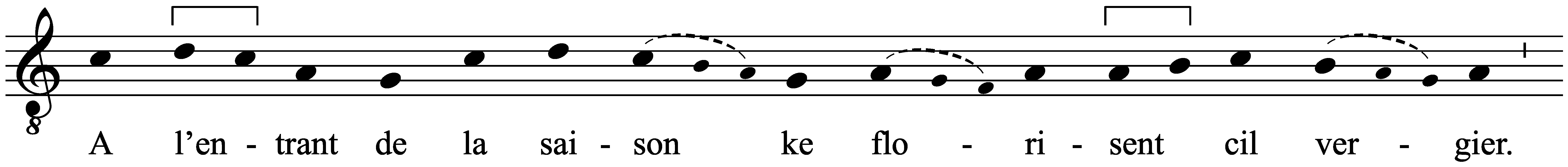 Work musical notation